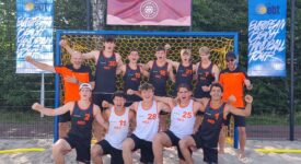 Beach Handball Heren U17 vertrokken naar Turkije voor EK2025