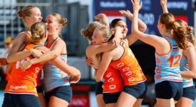Beach Handball Dames U17 naar halve finale WK