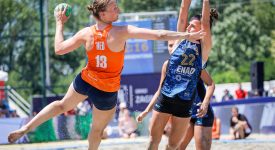 Beach Handball dames winnen laatste wedstrijd op WK van Kroatië en worden zevende