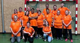 Nederlands handbalteam actief tijdens Special Olympics Invitational Games in Zweden